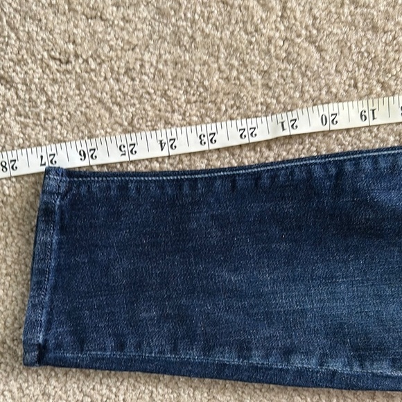 MOTHER Looker High Waisted Distressed Skinny Leg Denim Dark Wash Women’s 26 - Picture 8 of 13